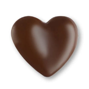 Dark chocolate heart for cakes