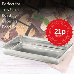 Rectangular Aluminium Foil Tray 273X177X30mm | 400 Pack